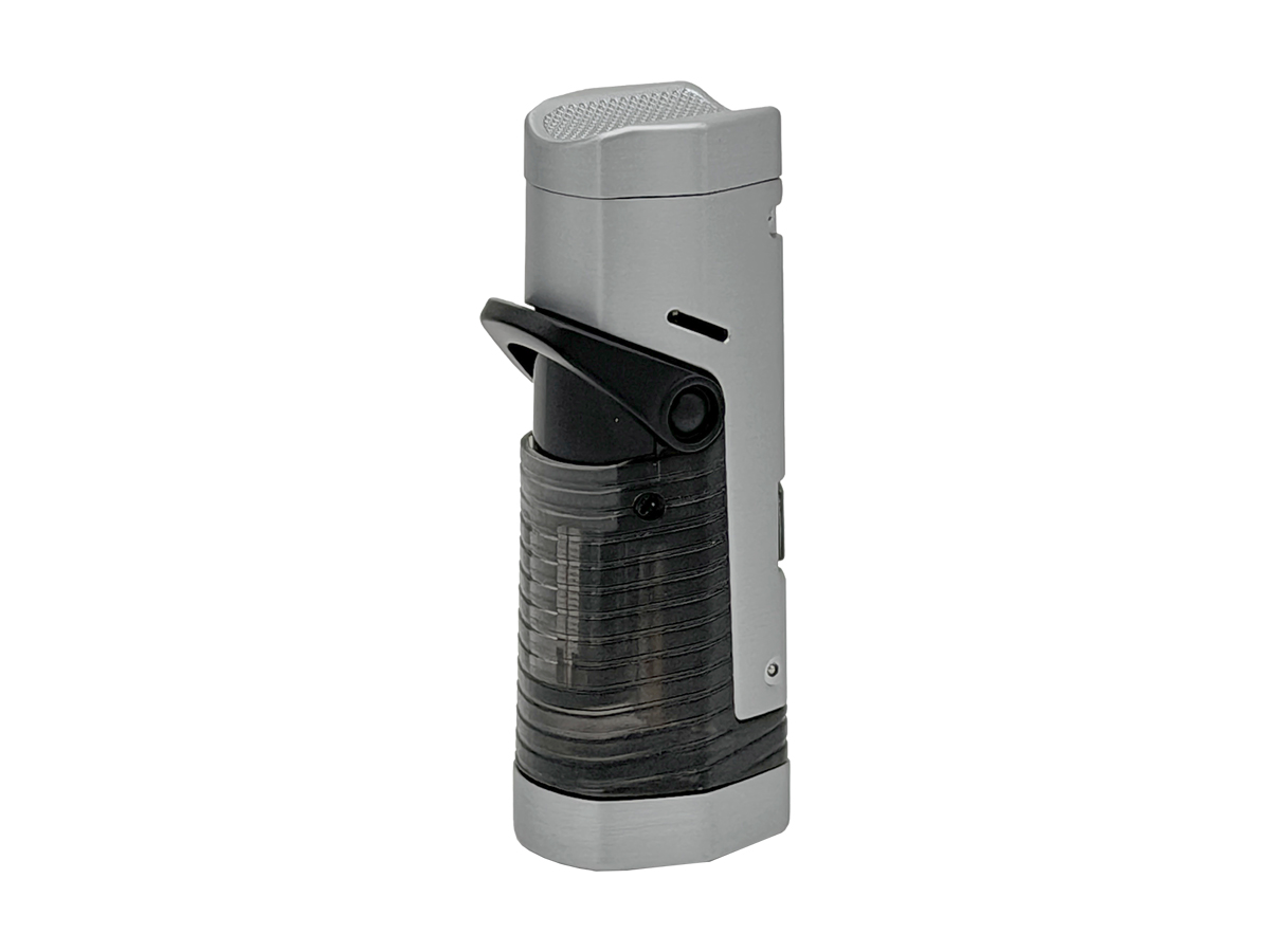 Ronson 3er Jet Cigar Lighter Bora 2 silver