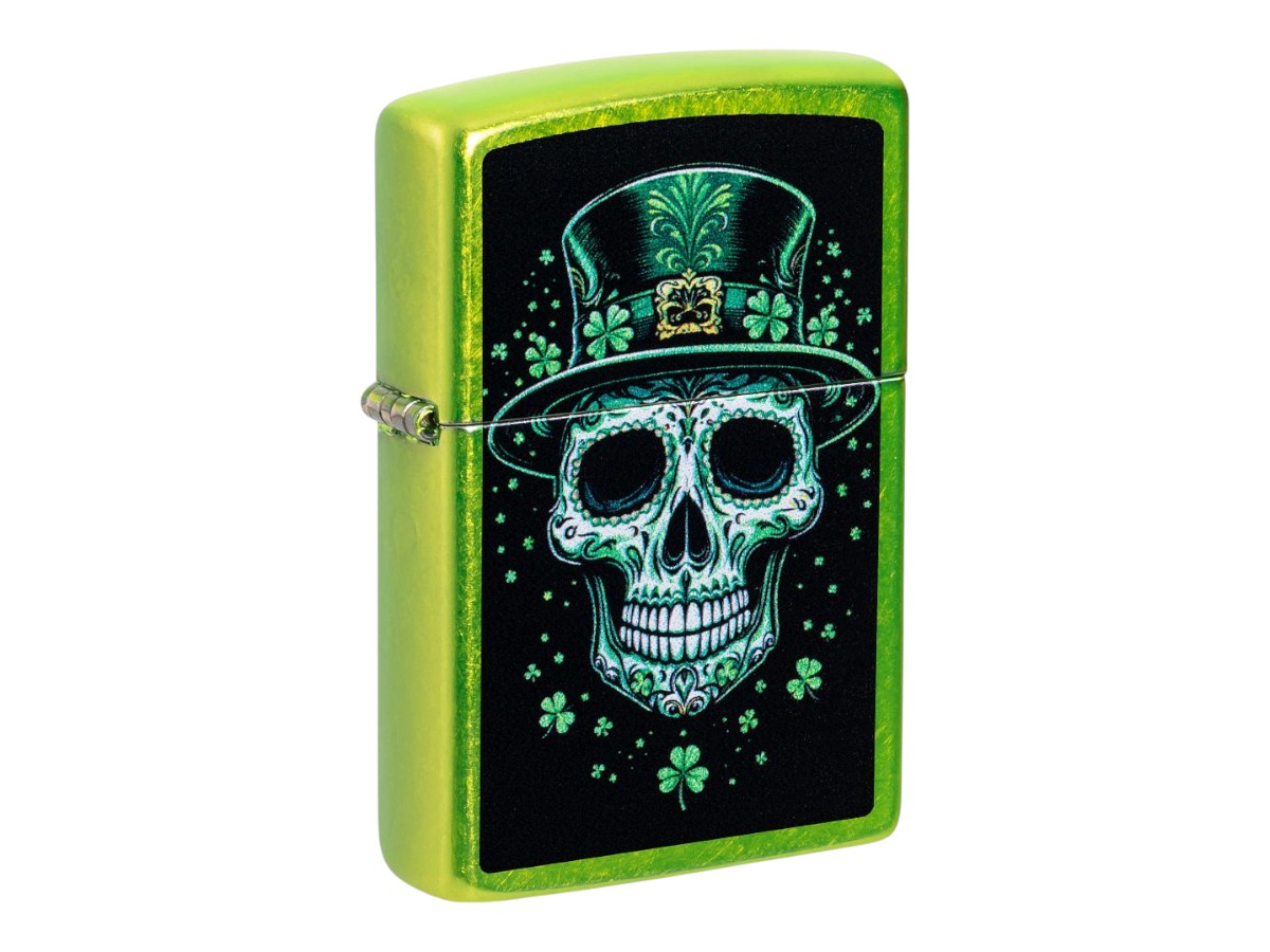 Zippo Irish Skull Design
