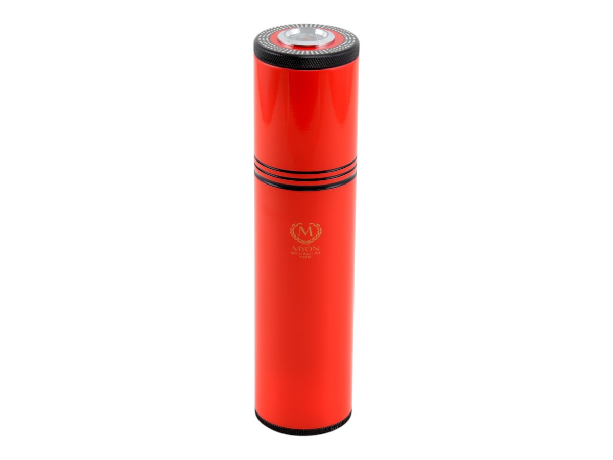 Myon Alu Humidor bis 4 Zig. Racing rot