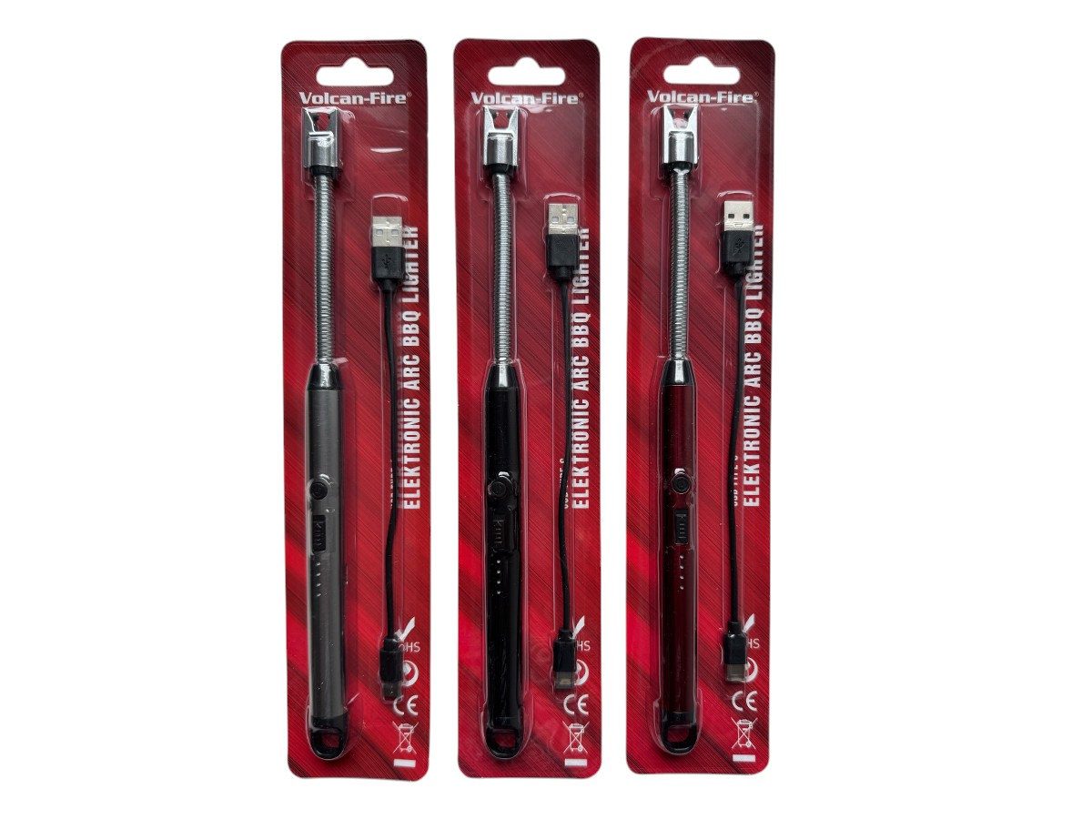V-Fire BBQ Flex ARC Lighter Blister 3 Color ass.