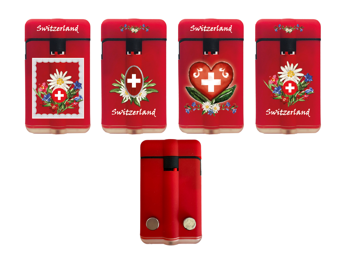 Easy Torch 8 Powerflat-Magnet Swiss Flower rot