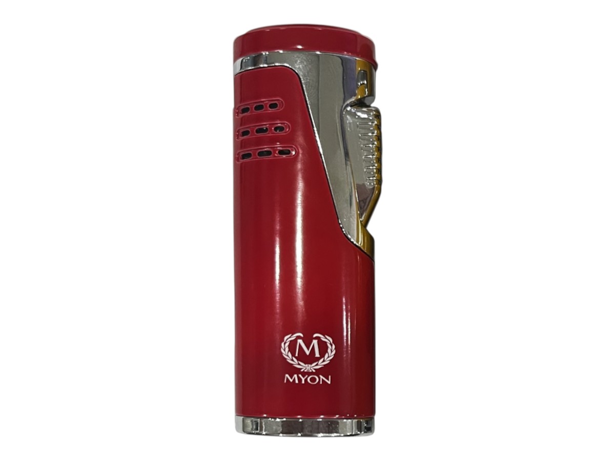 Myon 2-Jet Lighter with Piercer red