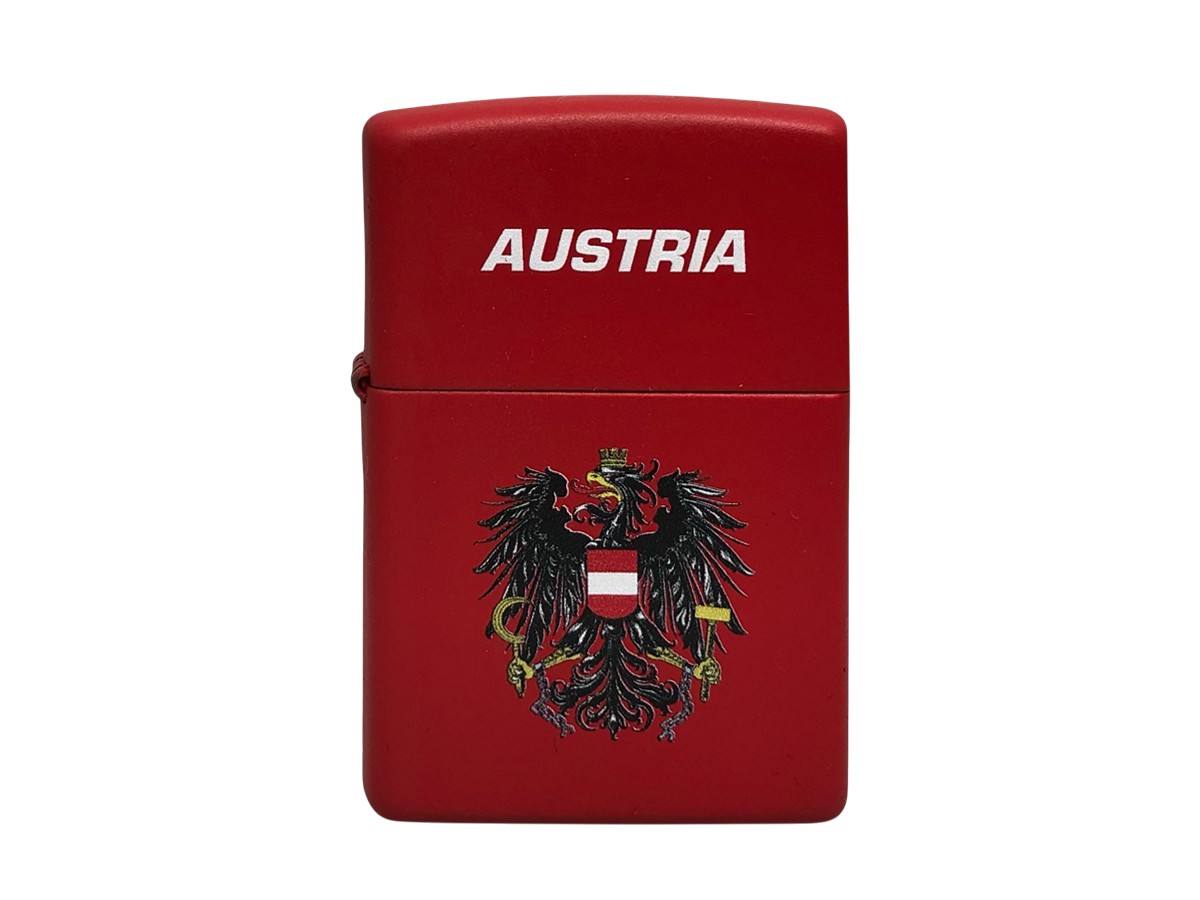Zippo Austria Adler rot matt