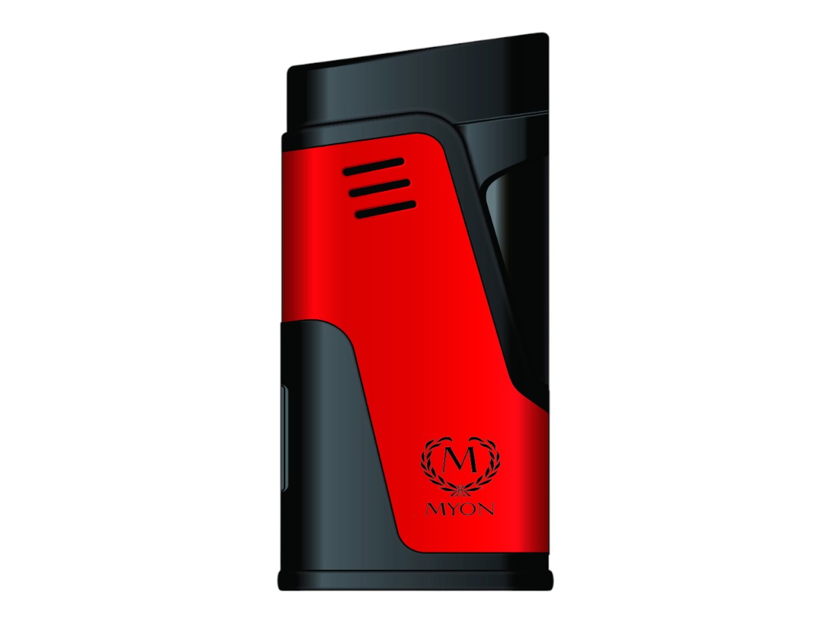 Myon Le Tignet 2-Jet Lighter with Piercer red