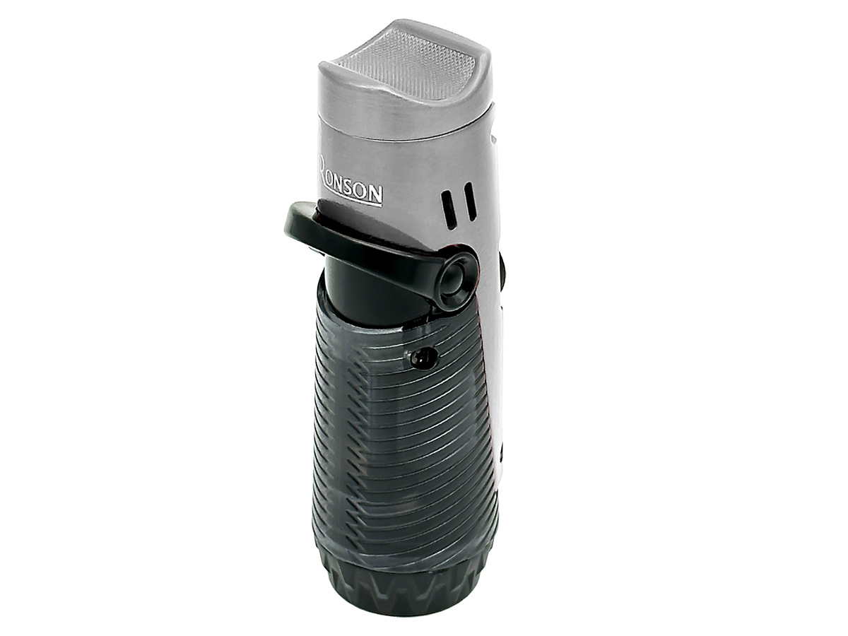 Ronson Jet-Flame Cigar Lighter Bora silver/black