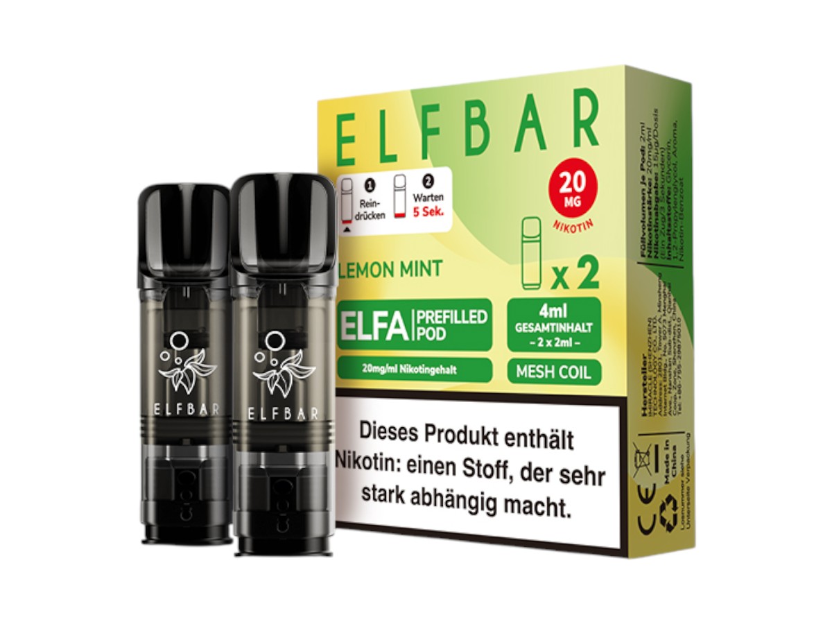 Elfbar Pod Lemon Mint 20mg