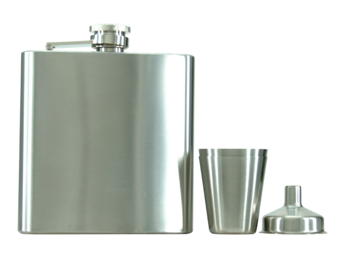 Coney Flachmann-Set 180 ml Edelstahl