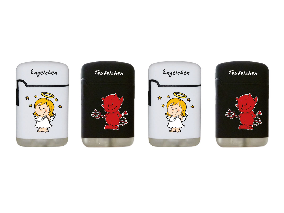 Easy Torch 8 Rubber 3D Engel/Teufel schw./weiß