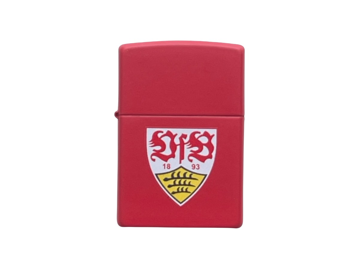 Zippo VfB Stuttgart rot matt