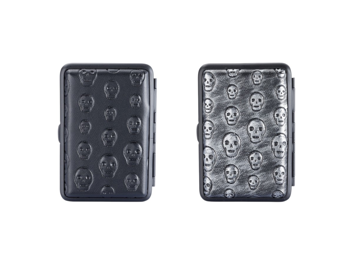 Champ Embossed Skull Cigarette Case