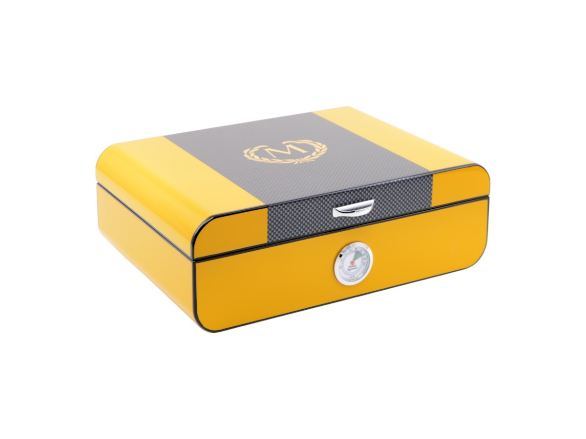 Myon Humidor Racing Edition gelb/Carbon