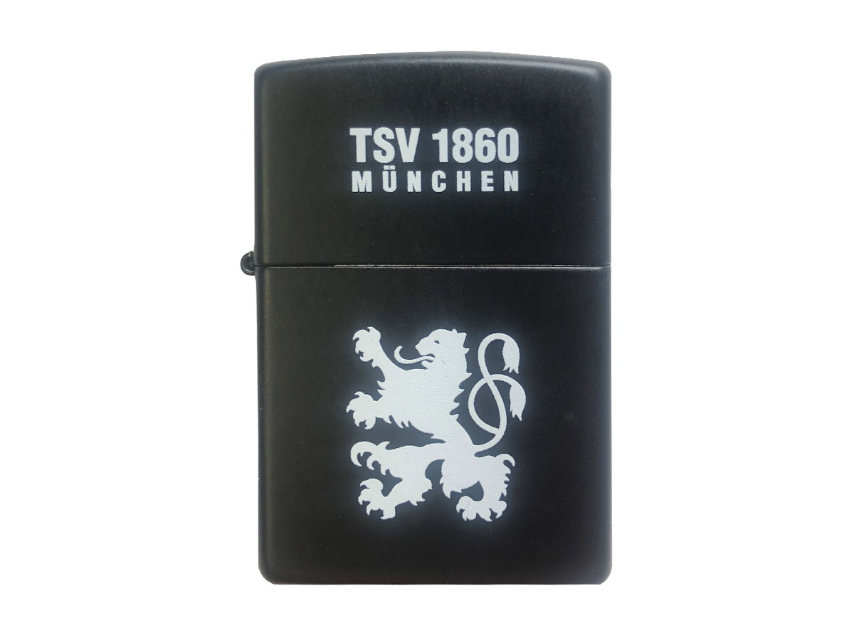 Zippo TSV 1860 black matt Druck