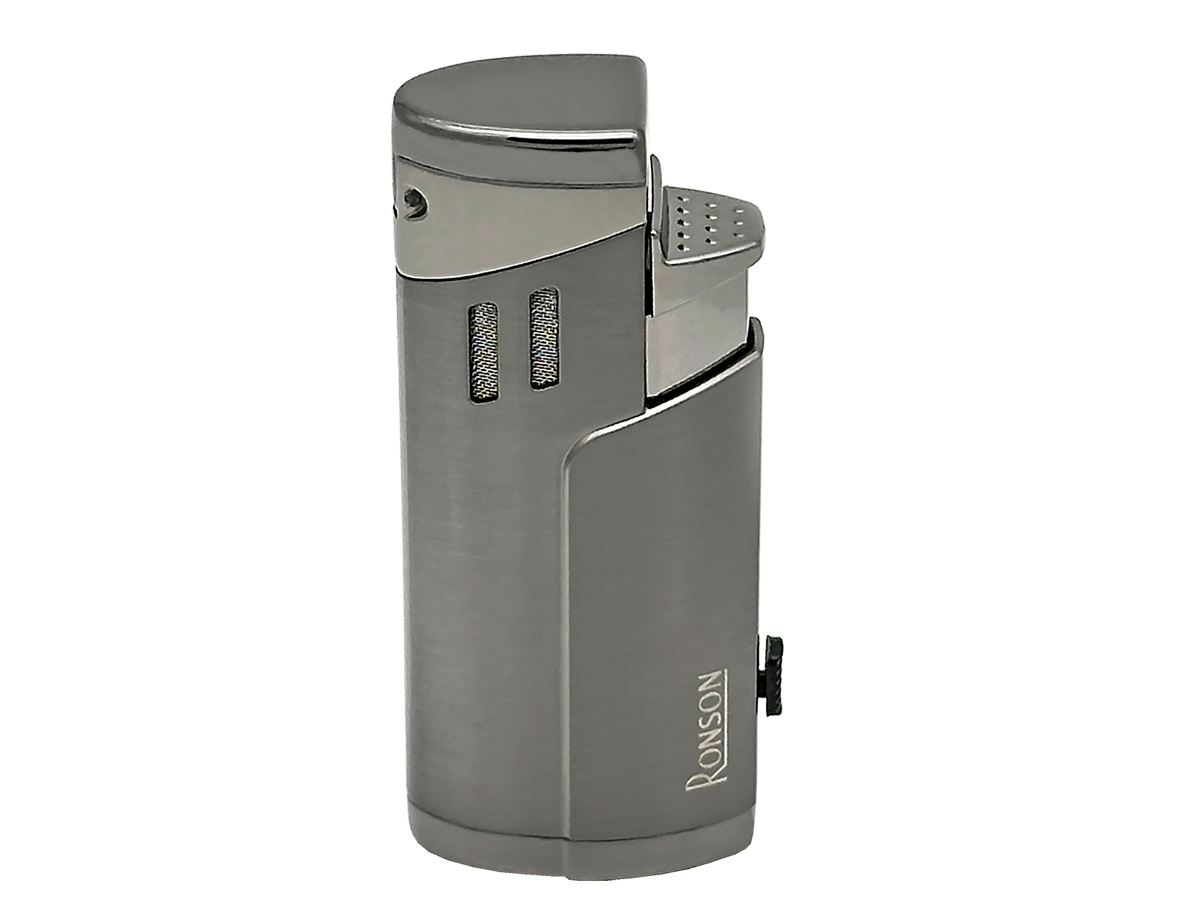 Ronson Jet-Flame Cigar Lighter Cyclon Gun Metal