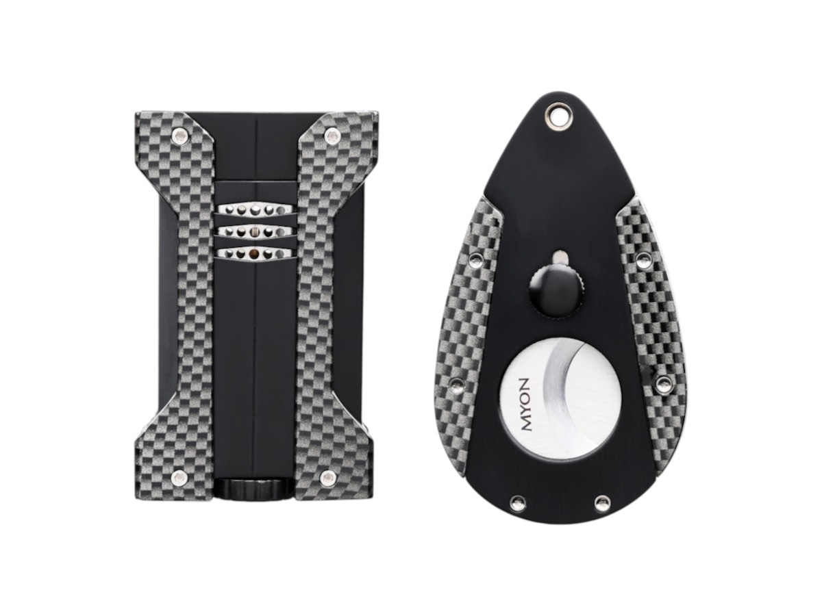 Myon Set Jet Lighter + Cutter black