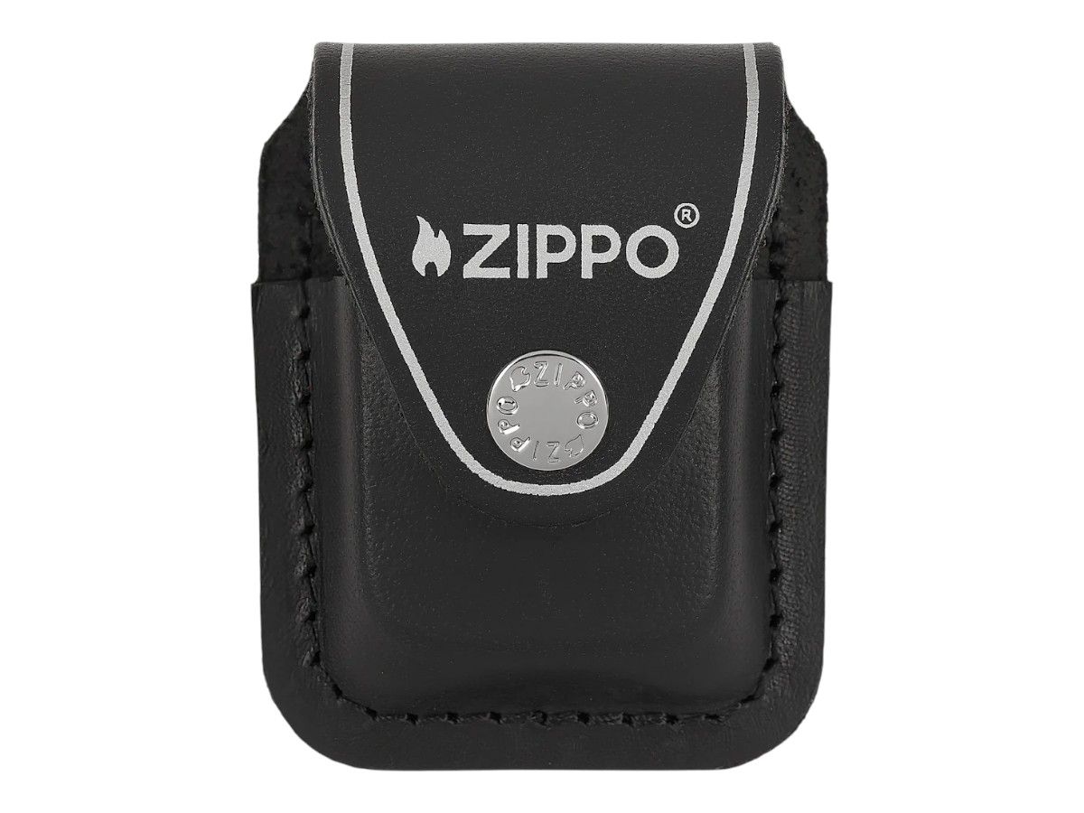 Zippo Ledertasche m.Clip schw.