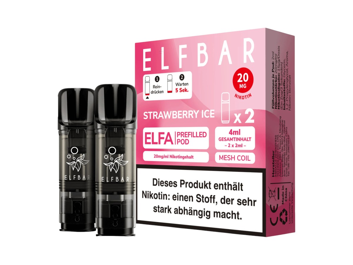 Elfbar Pod Strawberry Ice 20mg