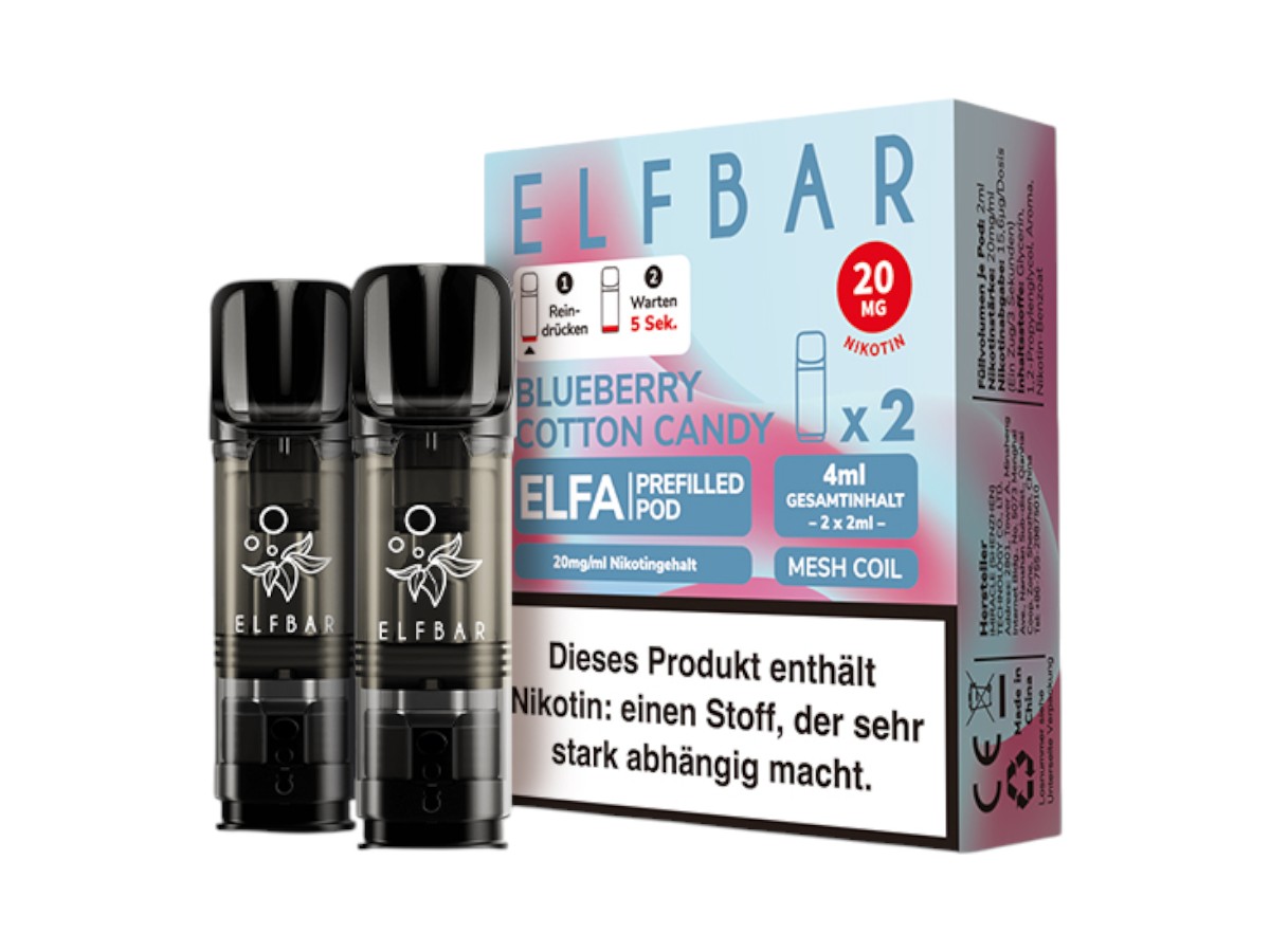Elfbar Pod Blueberry Cotton Candy 20mg