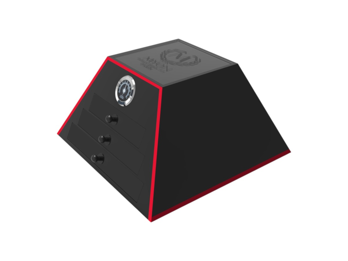 Myon Humidor Black and Red