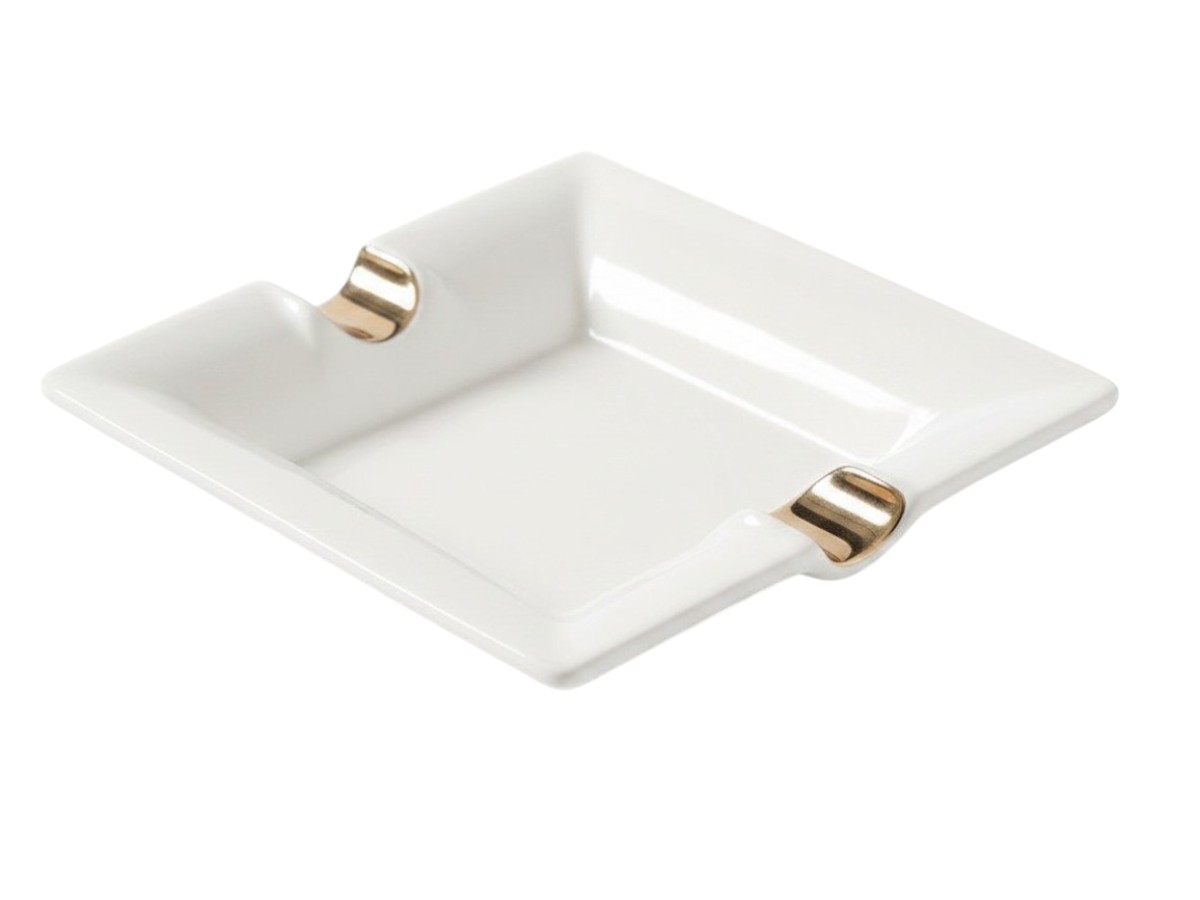 Tycoon Cigar Ashtray I rechteckig white