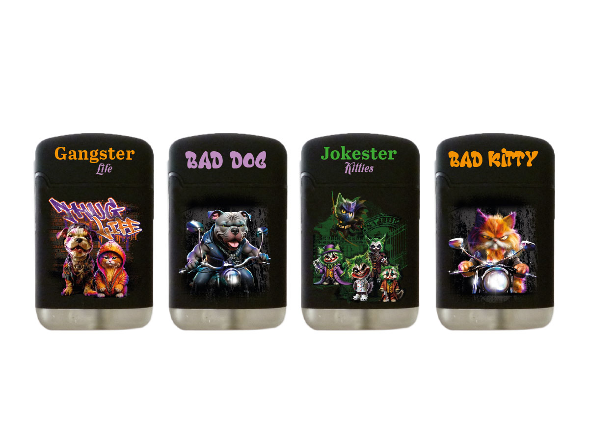Easy Torch 8 Rubber Angry Dogs/Cats