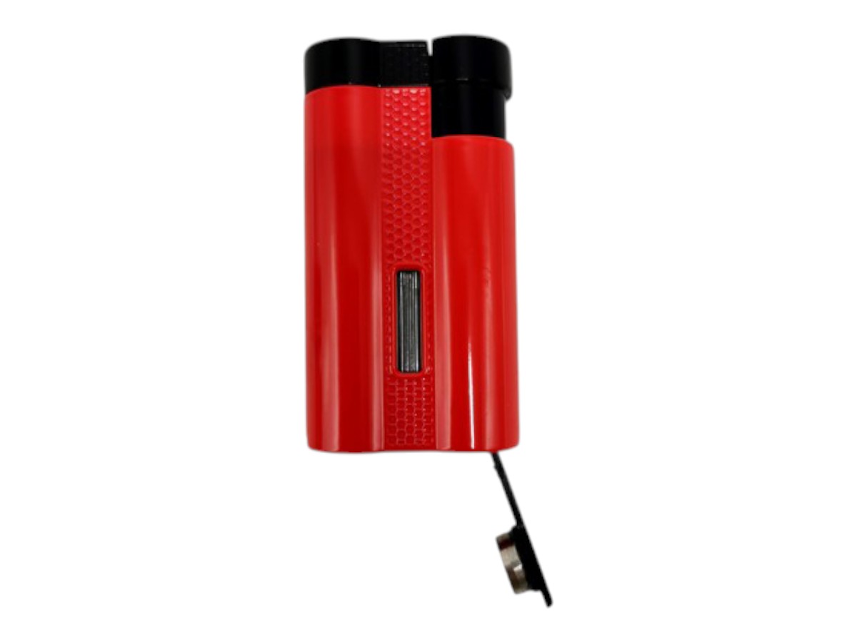 Myon Mimet 3-Jet Lighter with Piercer red