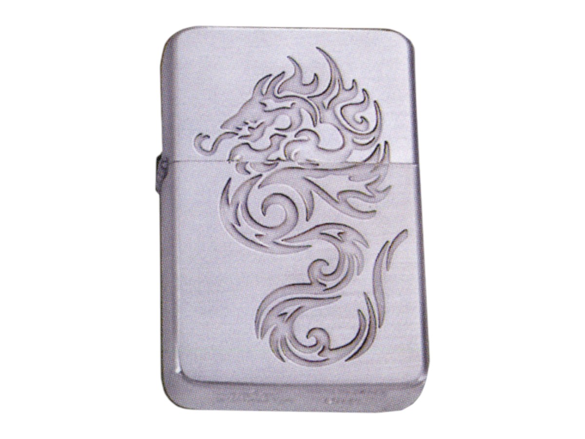 Z-Plus Cool Dragon etching silver brushed