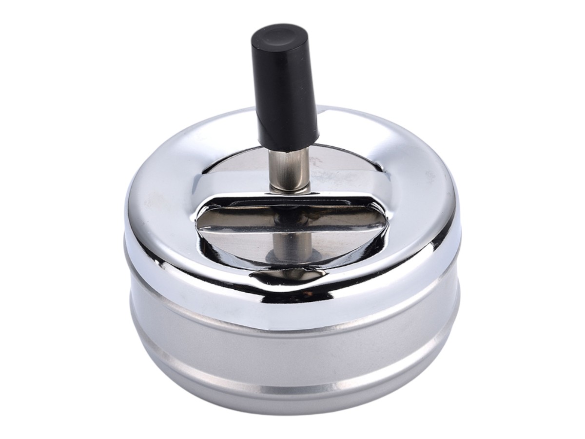 Champ Push Ashtray Metal 9 cm
