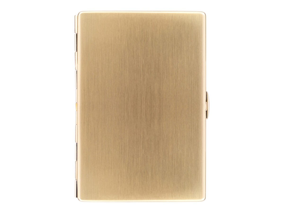 Myon Brass Cigar Case Slim Long brushed