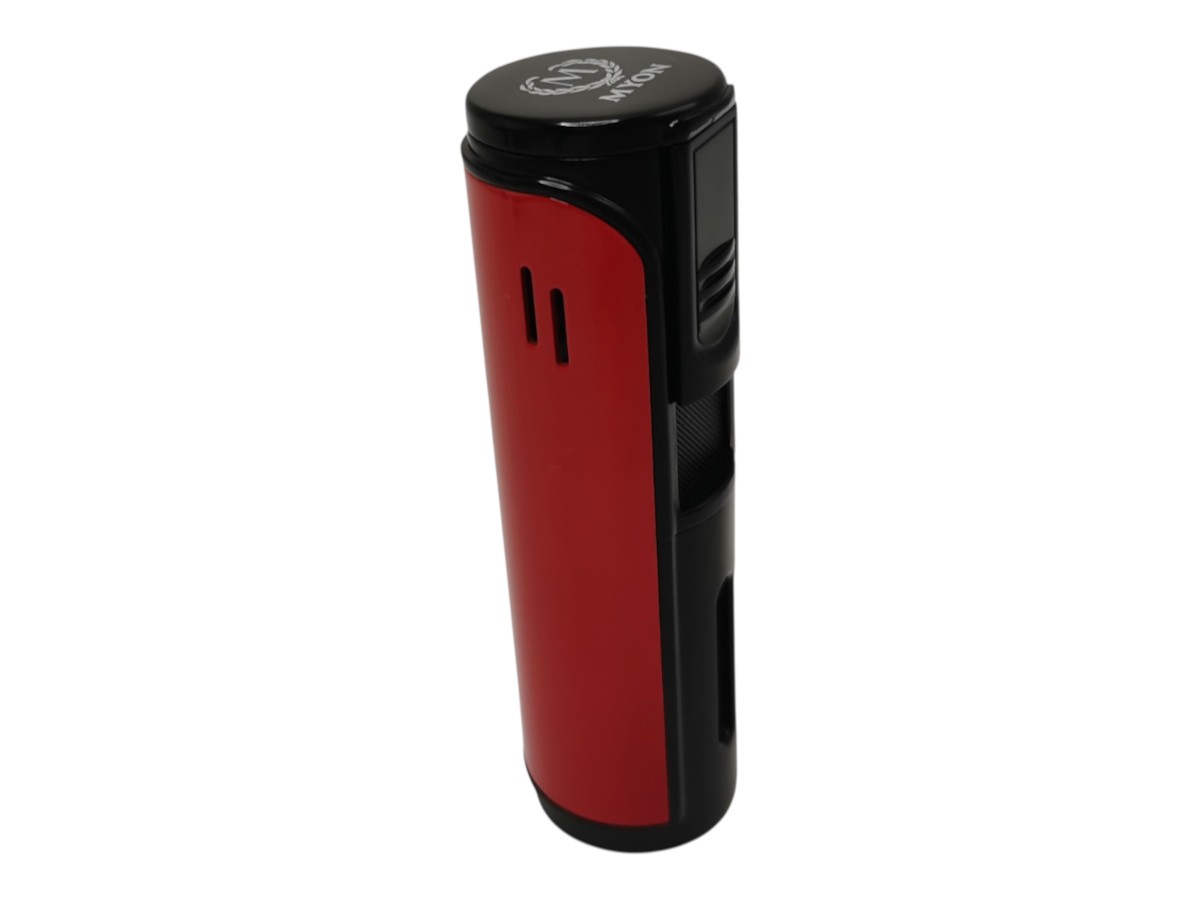 Myon Cabis 5-Jet Lighter with Piercer red
