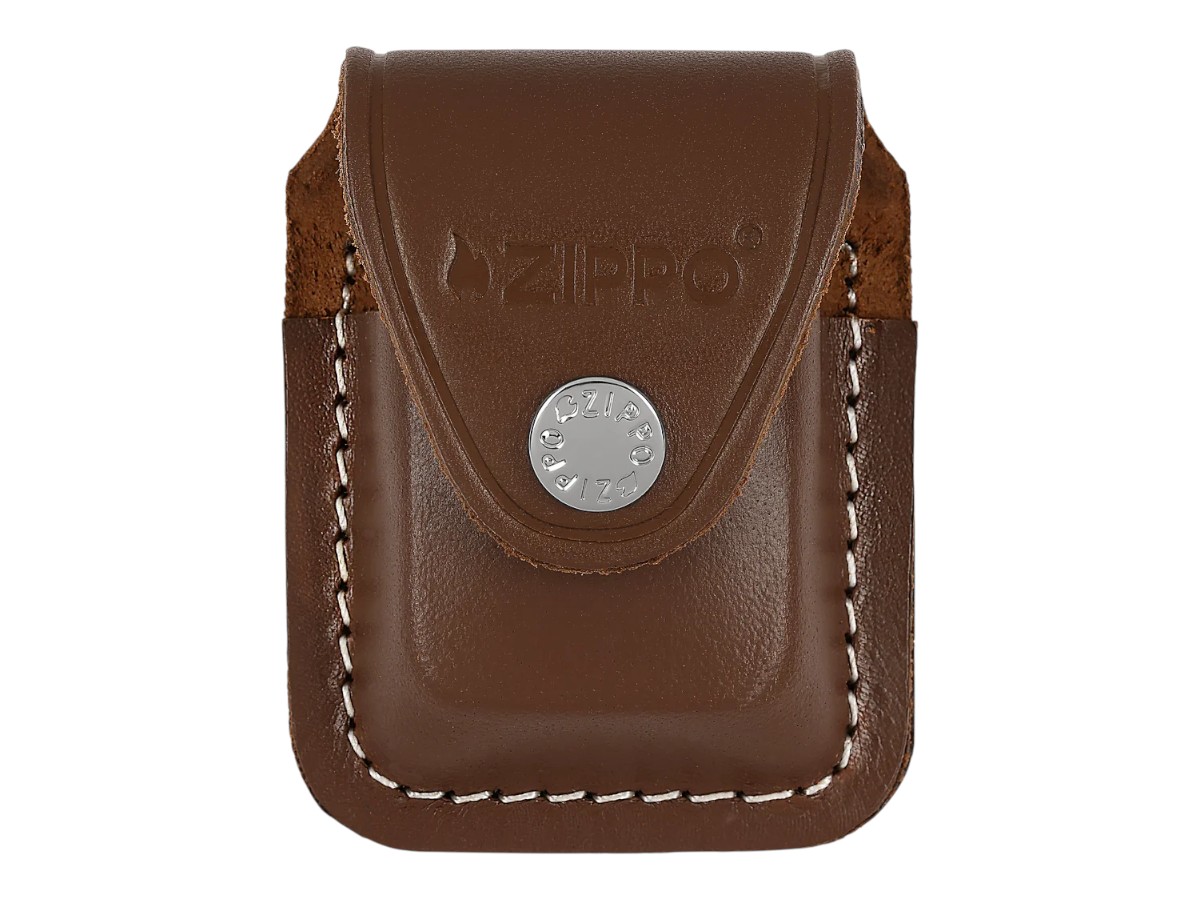 Zippo Ledertasche m.Clip braun