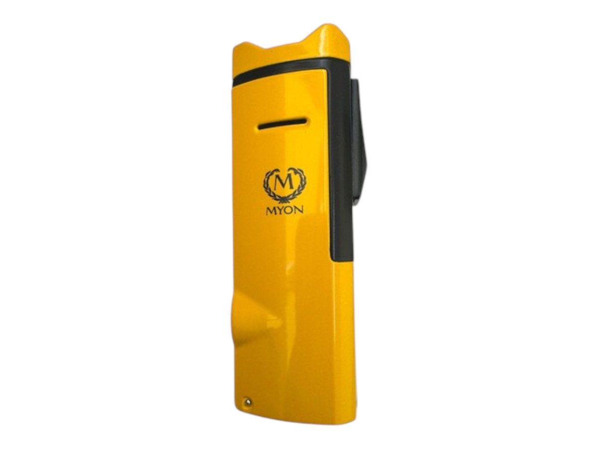 Myon Mons 3-Jet Lighter with Piercer yellow