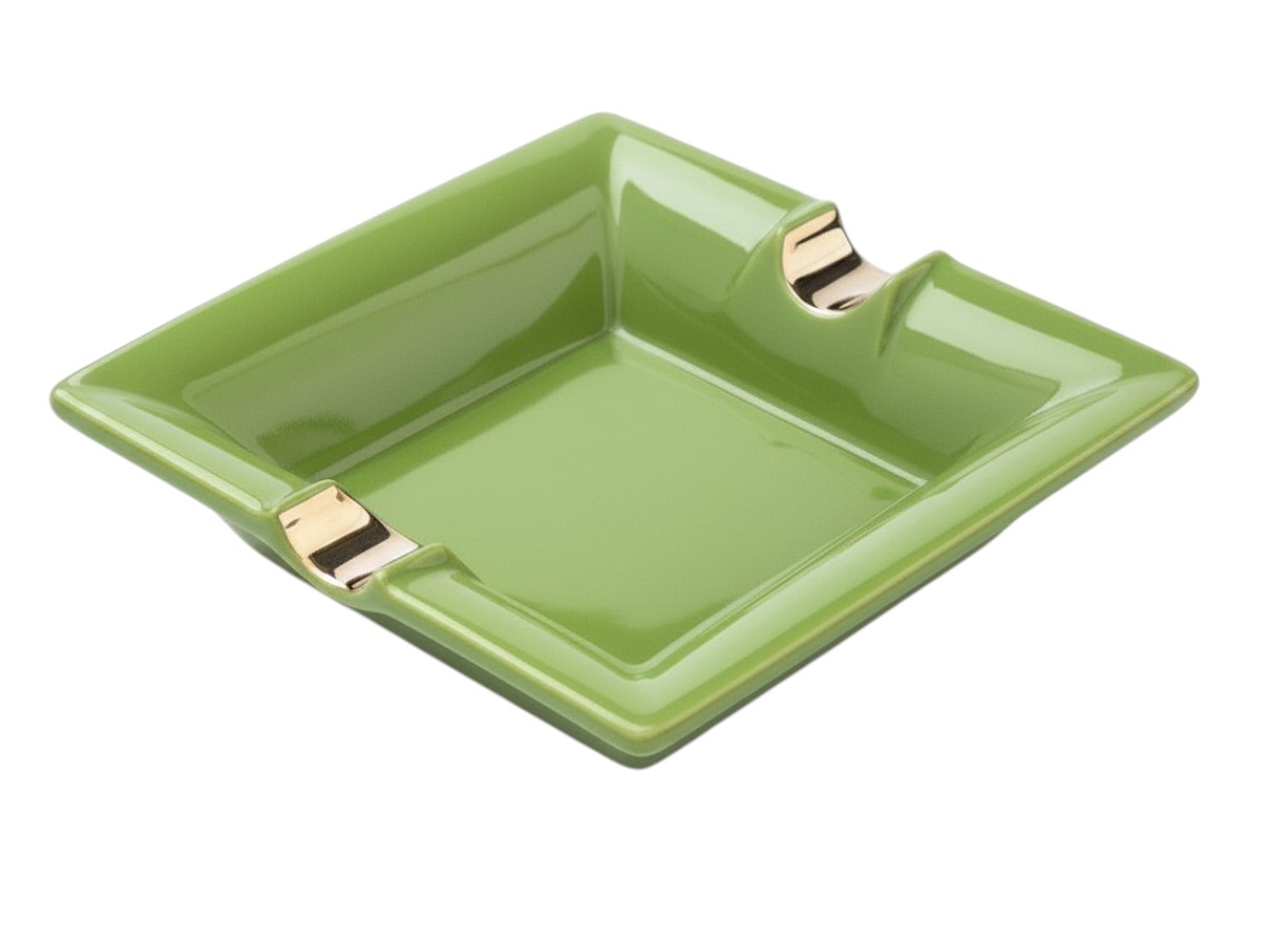 Tycoon Cigar Ashtray I rechteckig green