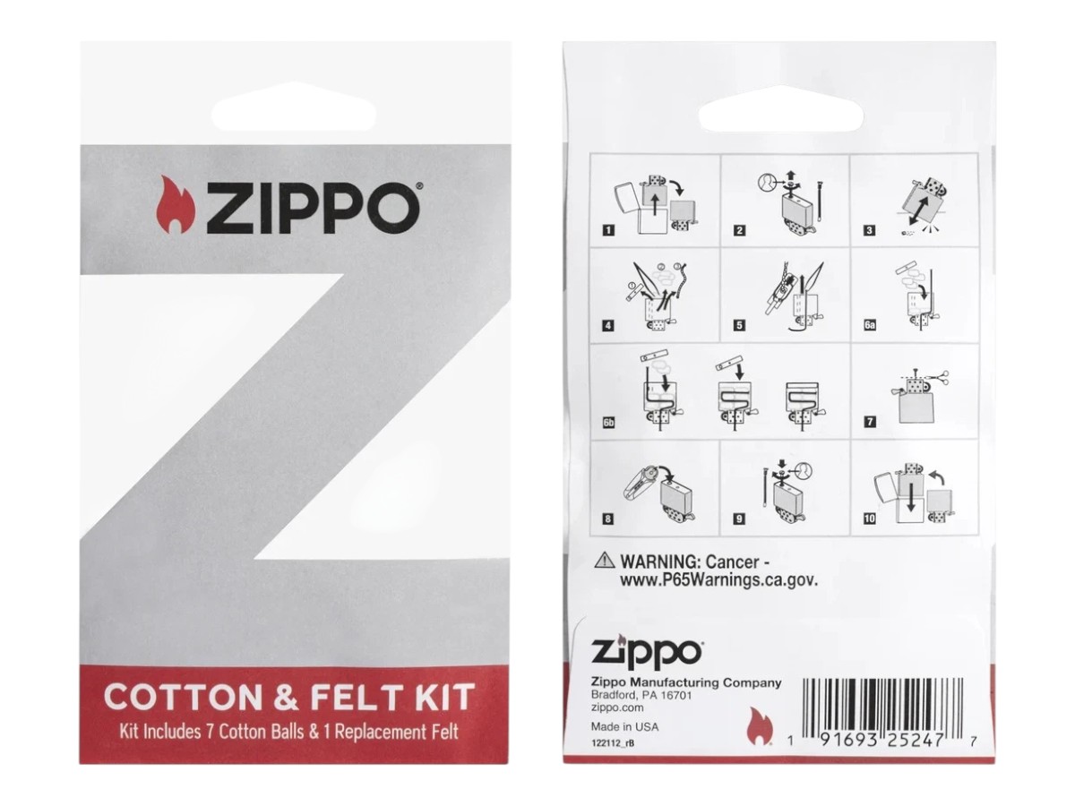 Zippo Cotton Felt Replacement Kit