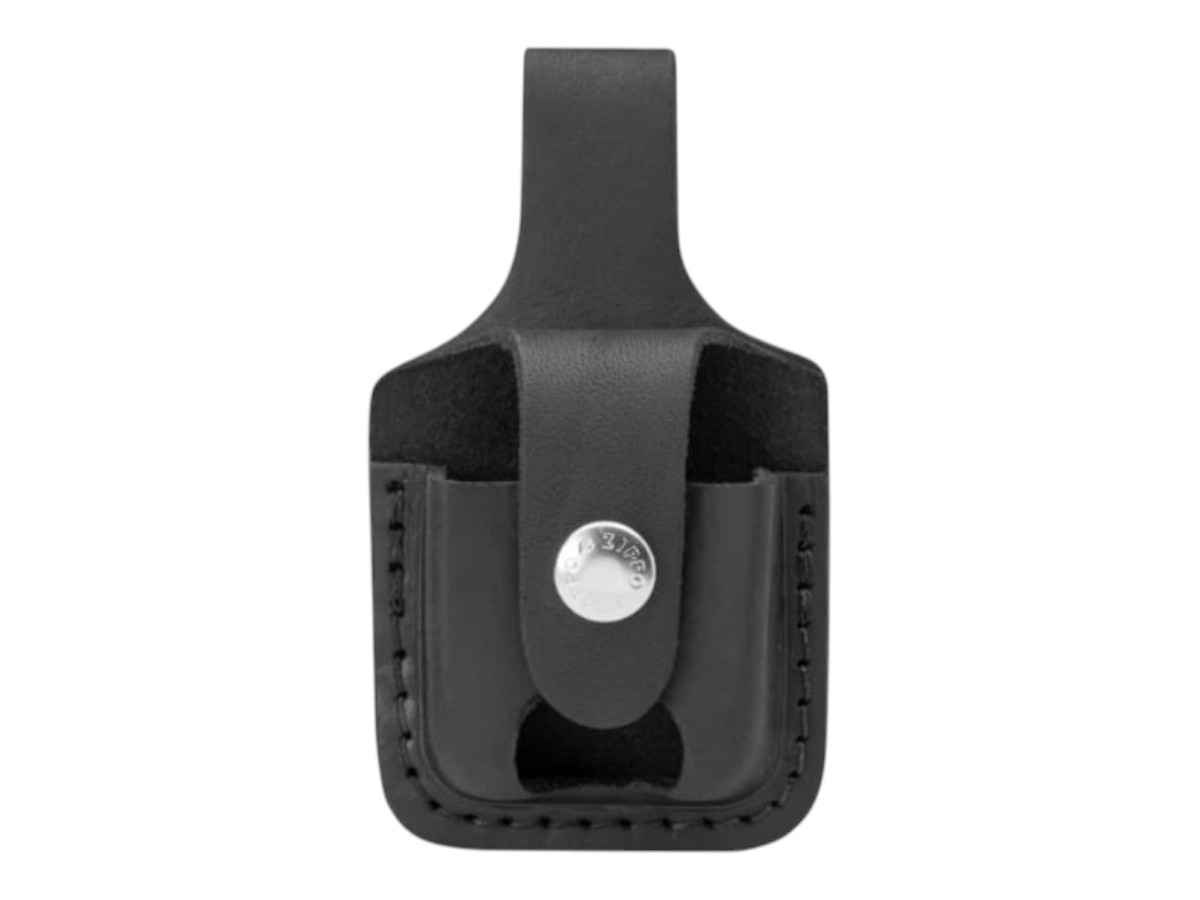 Zippo Ledertasche Pouche schwarz