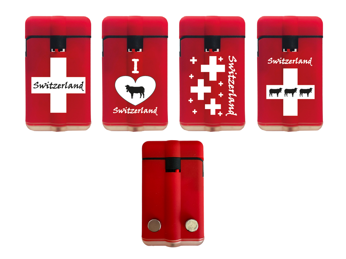 Easy Torch 8 Powerflat-Magnet Switzerland rot