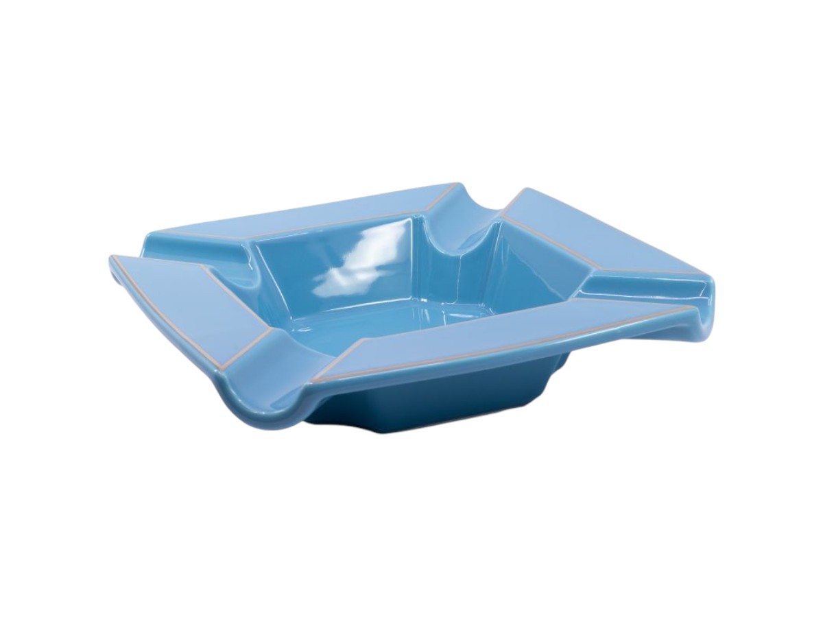 Tycoon Cigar Ashtray II eckig türkis