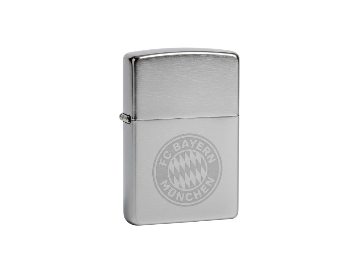 Zippo FC Bayern chrom geb geätzt