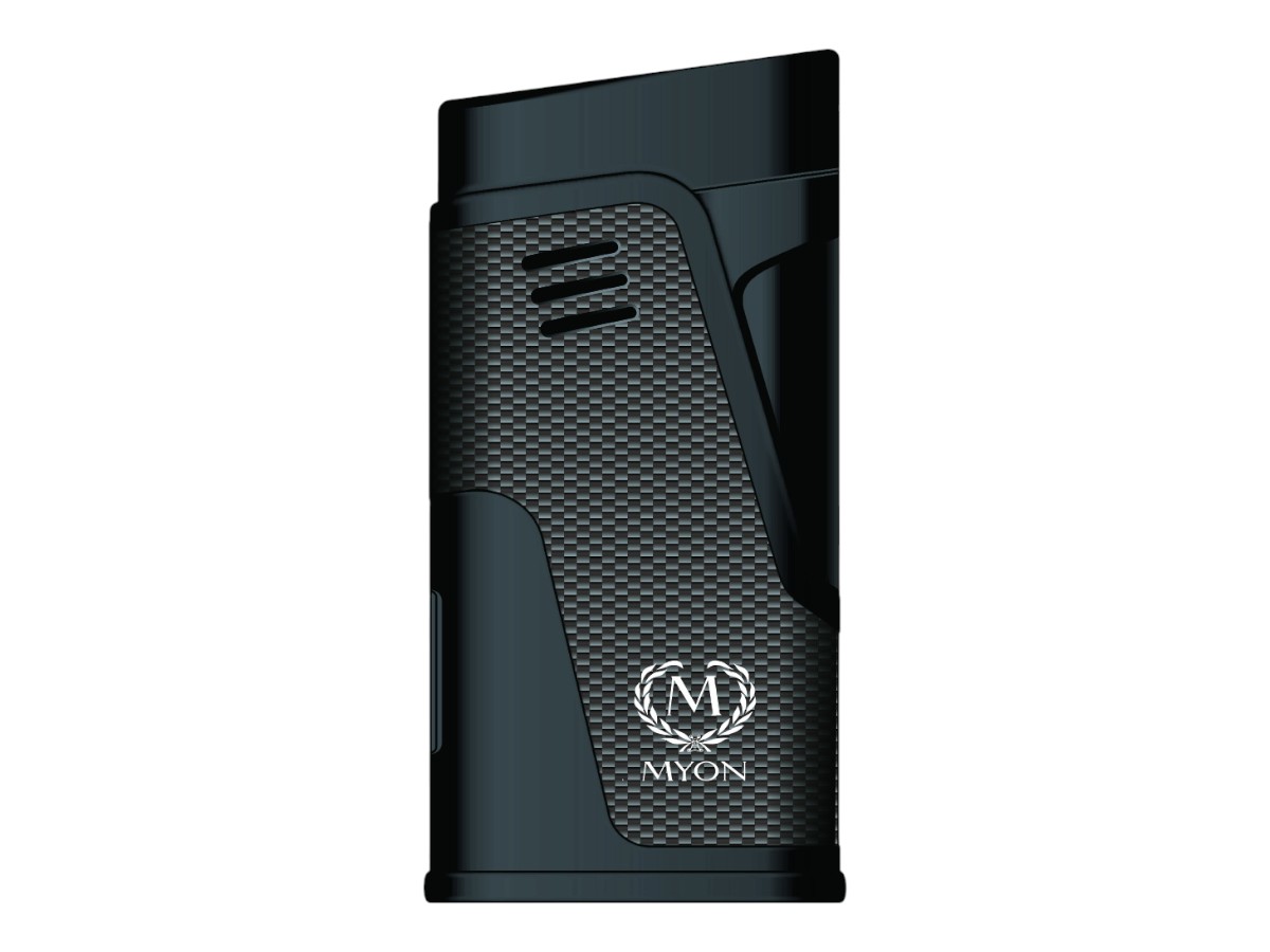 Myon Le Tignet 2-Jet Lighter with Piercer black