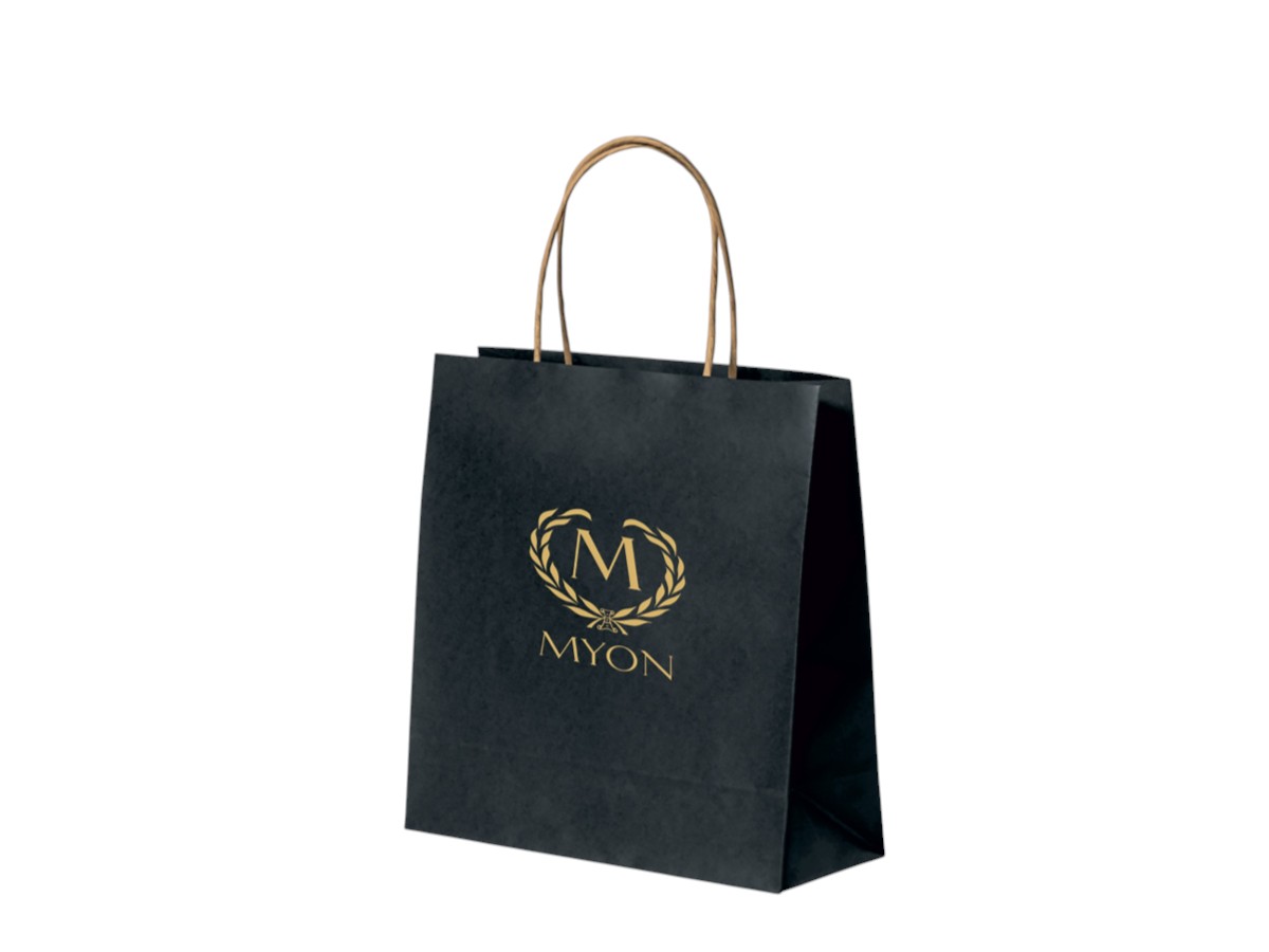 Myon Papiertragetasche schwarz