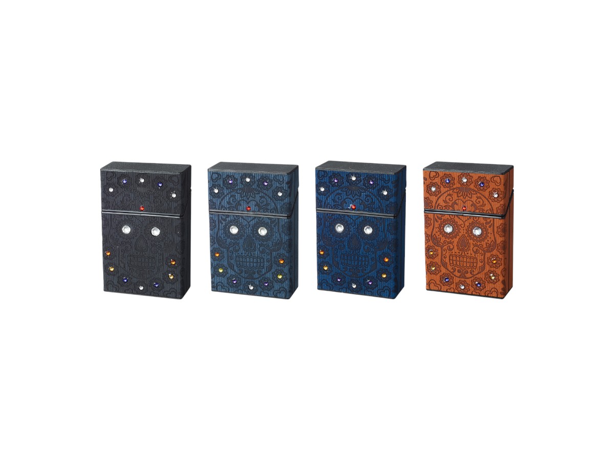 Champ Skull & Strass Cigarette Box