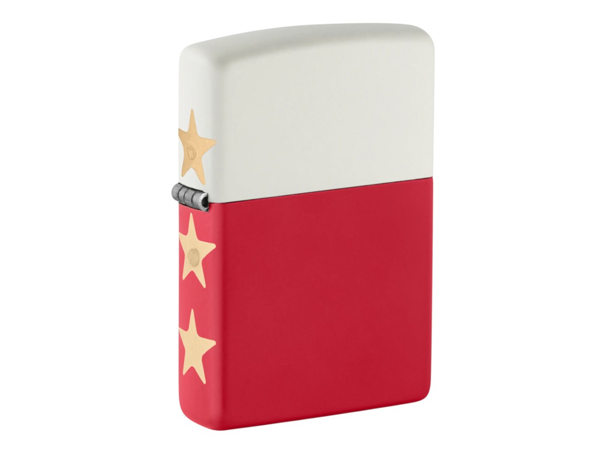 Zippo USA 250 Special Edition White / Red Stars